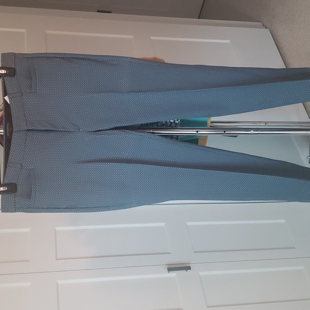 BR Sloan pants,  size 12, teal with an X pattern